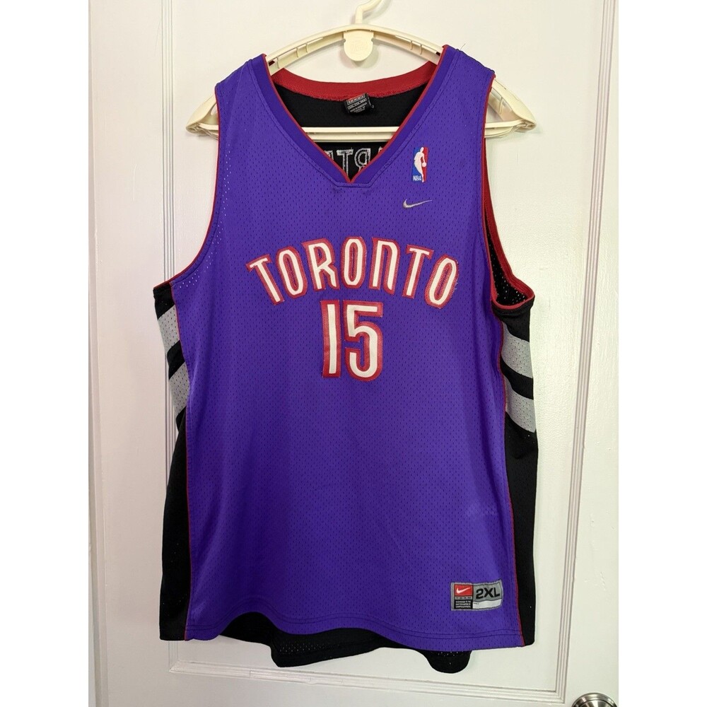 Vintage Nike Team Vince Carter #15 Toronto Raptors Jersey 2XL NBA Y2K